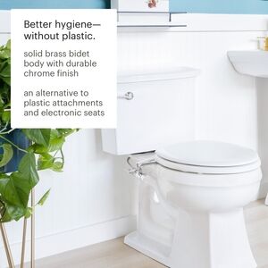 NIB Brondell Duel Temp Side Mounted Chrome Bidet